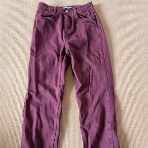 Zara Women's Maroon Jeans